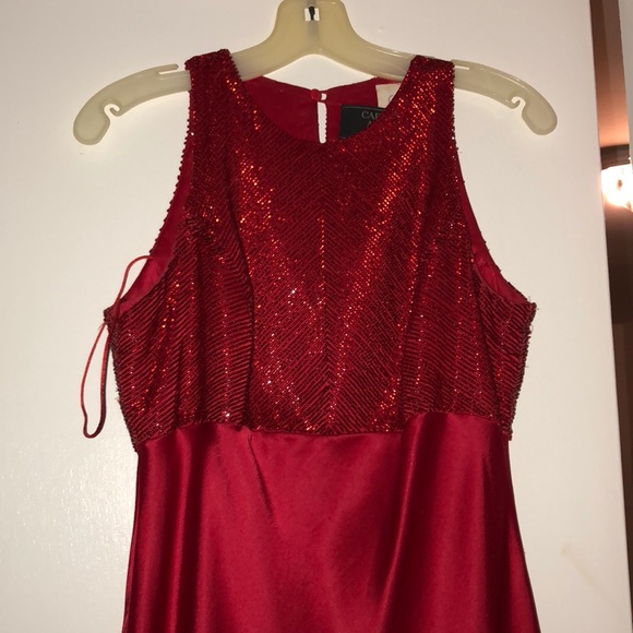 Red sequin dress cache - Picture 2 of 4